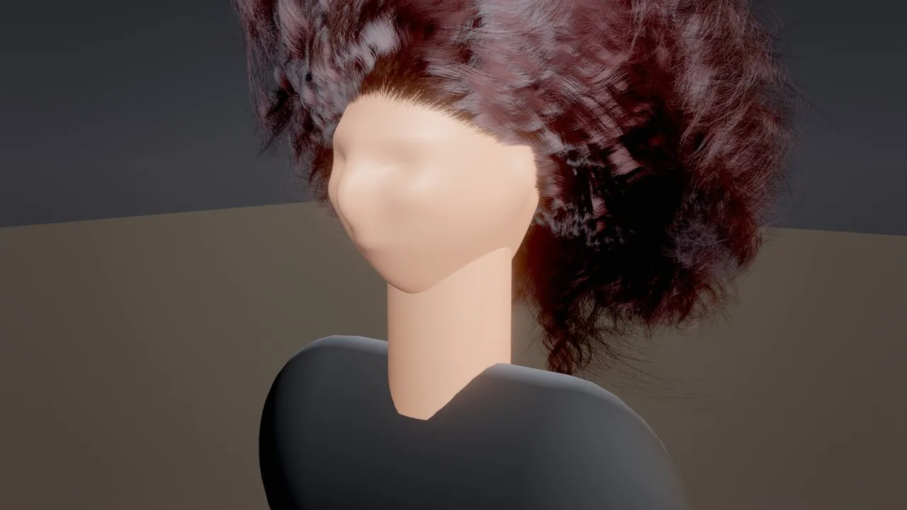Curly hair