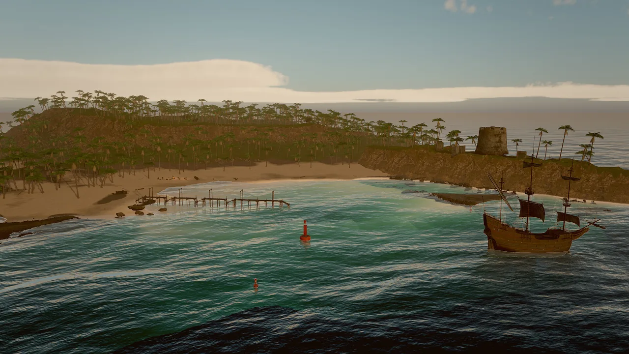 Tidebreak Isle at golden hour